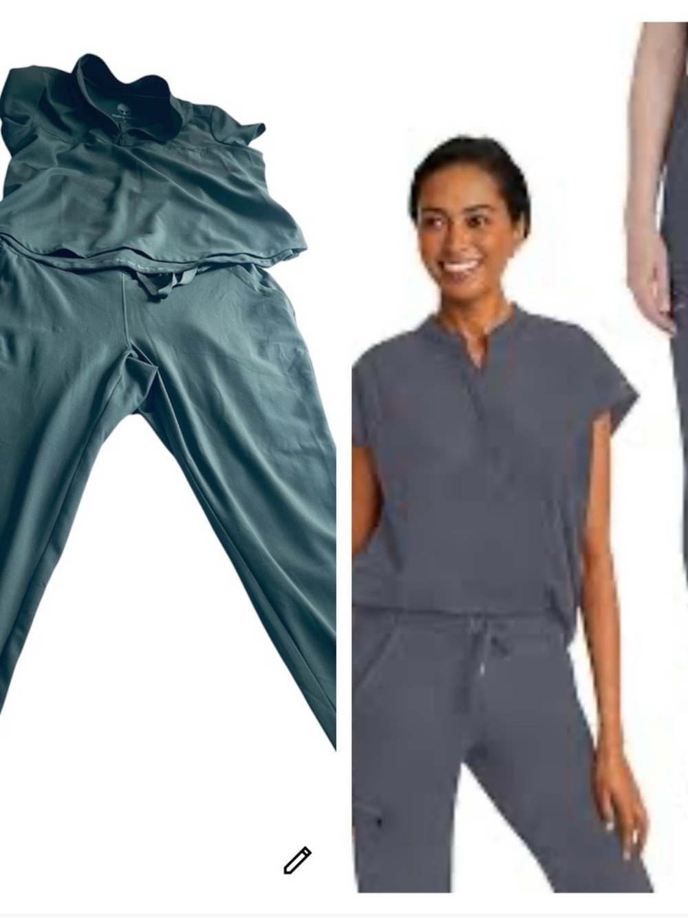 New Olive Healing Hands jogger 4 way stretch scrubs check sizing